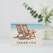 Strandstoelen Dank u Briefkaart (Staand voorkant)