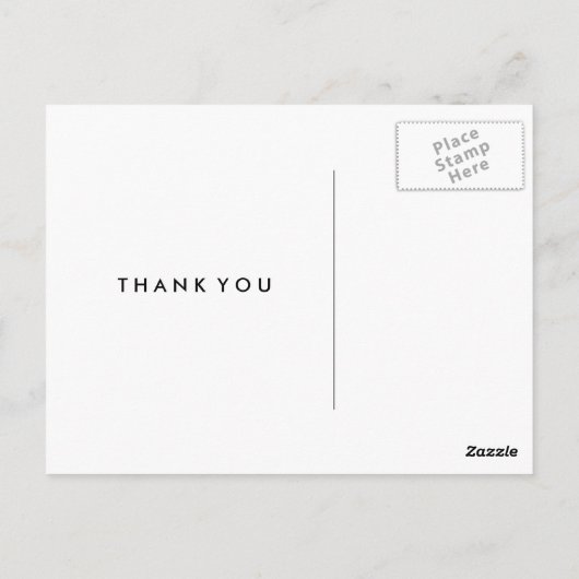 Strandstoelen Dank u Briefkaart (Achterkant)