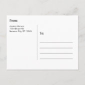 Strandstoelen Foto Save the Date Kaart (Achterkant)