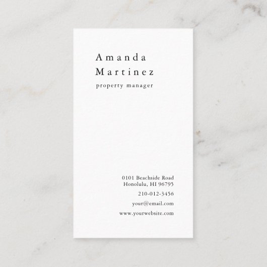 Strandstoelen Roze Vakantiehuis Visitekaartje (Achterkant)