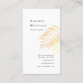 Strandstoelen Roze Vakantiehuis Visitekaartje (Achterkant)