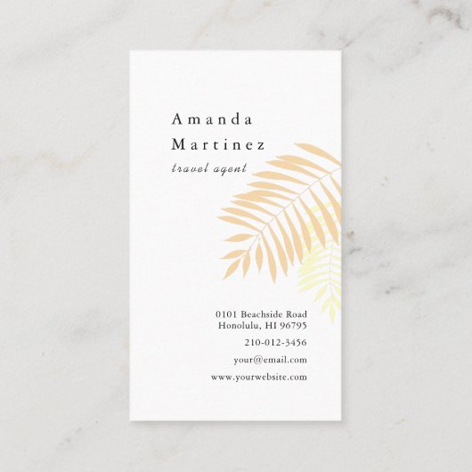 Strandstoelen Roze Vakantiehuis Visitekaartje (Achterkant)