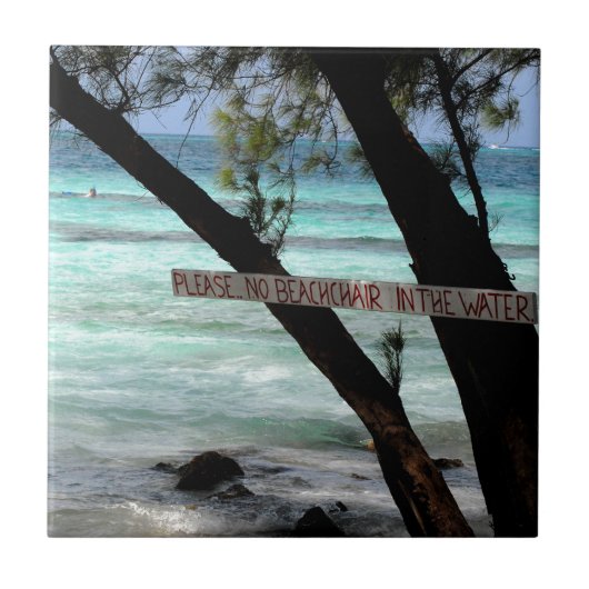 Strandstoelen Rum Point Grand Cayman Tegeltje (Voorkant)