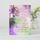 strandstralen strandbruiloft uitnodigen kaart (Staand voorkant)