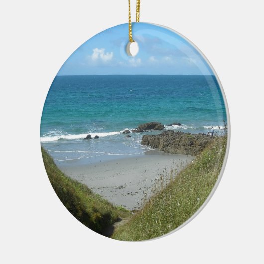 Strandstrand Keramisch Ornament (Links)