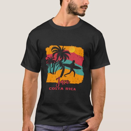 Strandsurfen Jaco Costa Rica T-shirt (Voorkant)