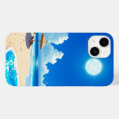 Strandtafereel achter wolken telefoon Case-Mate iPhone case (Achterkant (horizontaal))