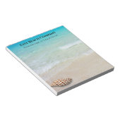 Strandtafereel Junonia Schelp Persoonlijk Notitieblok (Schuin)
