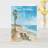 Strandtafereel Kaart (Gele Bloem)