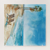 Strandtafereel Legpuzzel (Horizontaal)