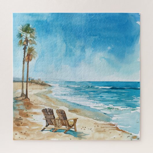 Strandtafereel Legpuzzel (Verticaal)