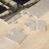 Strandtafereel Mauritius. Legpuzzel (Zijkant)
