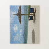 Strandtafereel Mauritius. Legpuzzel (Verticaal)