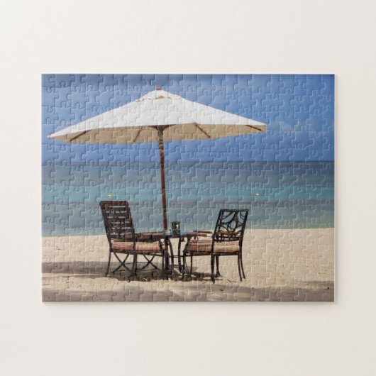 Strandtafereel Mauritius. Legpuzzel (Horizontaal)