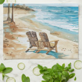 Strandtafereel Theedoek (Gevouwen)