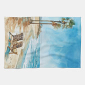 Strandtafereel Theedoek (Horizontaal)