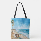 Strandtafereel Tote Bag (Achterkant)