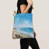 Strandtafereel Tote Bag (Dichtbij)