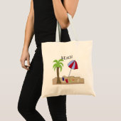 Strandtafereel Tote Bag (Voorkant (product))