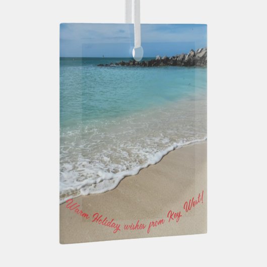 Strandtafereel van Key West, FL Christmas Ornament (Voorkant Rechts)