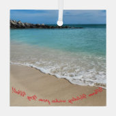 Strandtafereel van Key West, FL Christmas Ornament (Achterkant)