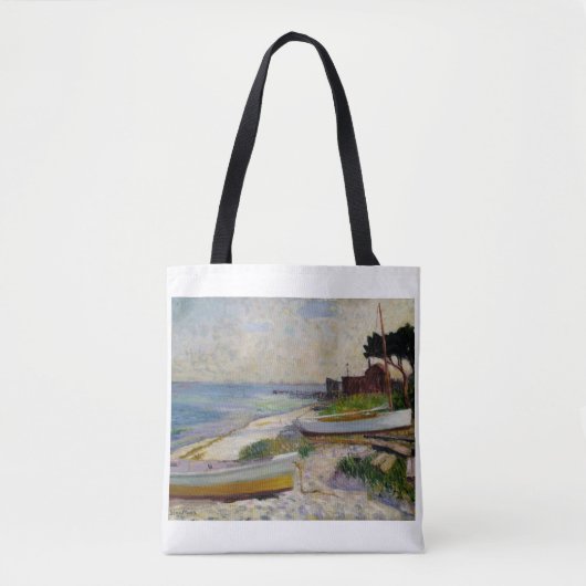 Strandtafereel van William Glackens Tote Bag (Voorkant)