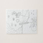 Strandtafereel Volwassen Kleurpuzzel Legpuzzel (Horizontaal)