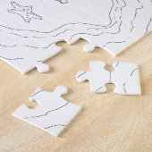 Strandtafereel Volwassen Kleurpuzzel Legpuzzel (Zijkant)