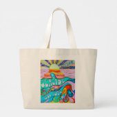 Strandtas Grote Tote Bag (Achterkant)