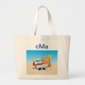 Strandtas Grote Tote Bag (Voorkant)