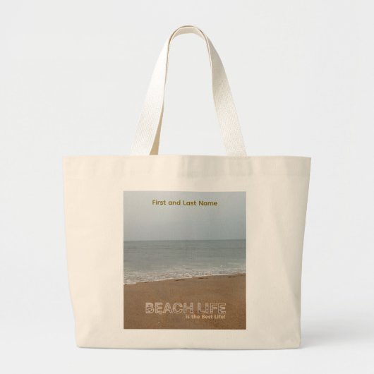 Strandtas Grote Tote Bag (Voorkant)