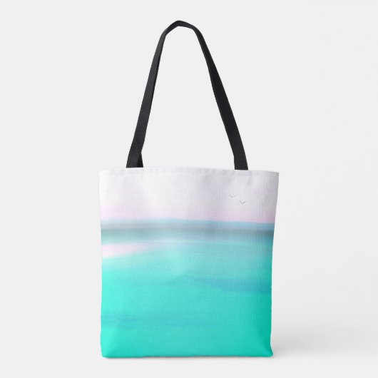 Strandtas met personaliseerbare naam Tas (Achterkant)