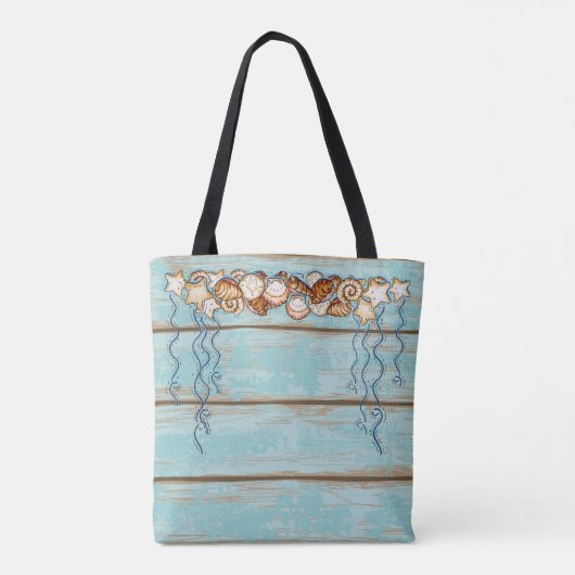 Strandtas Schelpen Tote Bag (Achterkant)