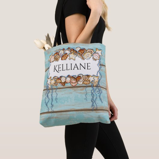 Strandtas Schelpen Tote Bag (Dichtbij)