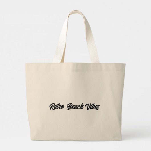 STRANDTAS ZOMERSTRAND VIBES KLEURRIJK GROTE TOTE BAG (Achterkant)