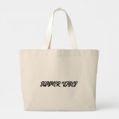 STRANDTAS ZOMERSTRAND VIBES KLEURRIJKE COOL GIRL GROTE TOTE BAG (Achterkant)