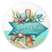 Strandteken Keramische knop (Voorkant)