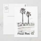 Strandtennis, Hermosa Beach, ca. Briefkaart (Voorkant / Achterkant)