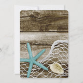 STRANDTHEMA B'NOT B'NAI BAR BAT MITZVAH UITNODIGIN KAART (Achterkant)