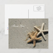 Strandthema Dank u Briefkaarten (Voorkant / Achterkant)