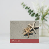 Strandthema Dank u Briefkaarten (Staand voorkant)