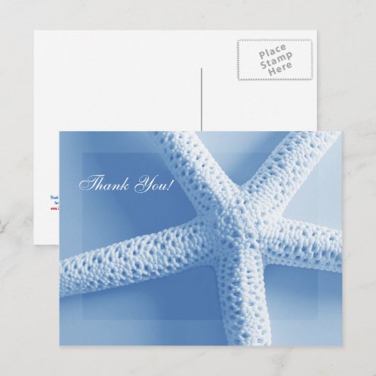 Strandthema Dank u Briefkaarten (Voorkant / Achterkant)