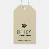 Strandthema Hang Label met complimenten Cadeaulabel (Achterkant)