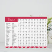 Strandthema Ontbreekt je spel Kaart (Staand voorkant)