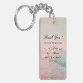 Strandthema Proefdinermiddag Favoriet Sleutelhanger (Voorkant Links)