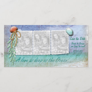 Strandthema Save the Date-foto kaarten