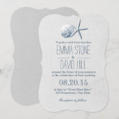 Strandthema Starfish & sand dollar Weddenschap Kaart (Voorkant / Achterkant)