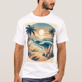 Strandthema T-shirt (Voorkant)