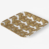 Strandthemaparty Zandkasteel Papieren Borden Papieren Bordje (Gebogen)