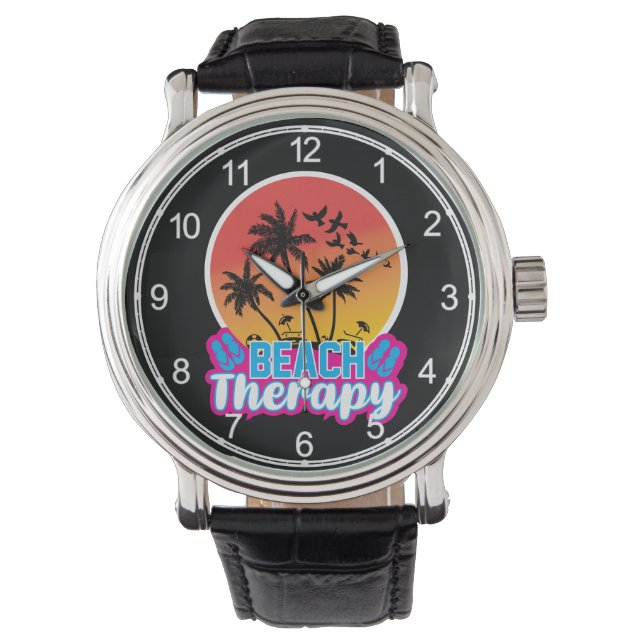 Strandtherapie-18920 Horloge (Voorkant)